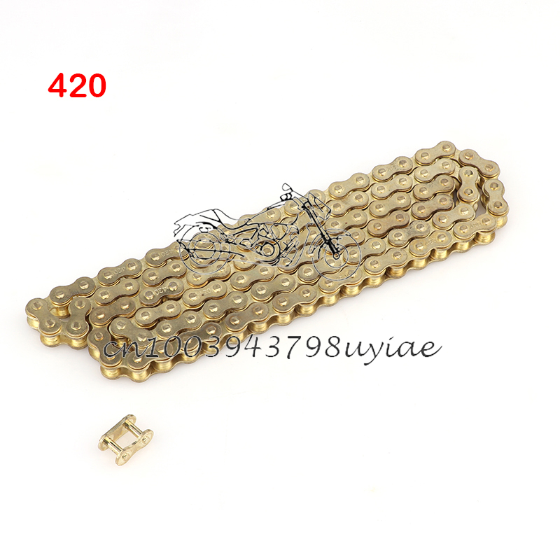 دراجة نارية 420 سلاسل ذهبية 10 - مراجعة 530 Chain وسعره